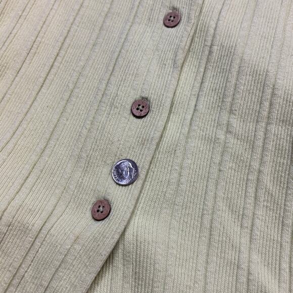 Free People FP Beach Dana Knit Button Up Vest Women's Medium Indie Boho Twee - Picture 10 of 11